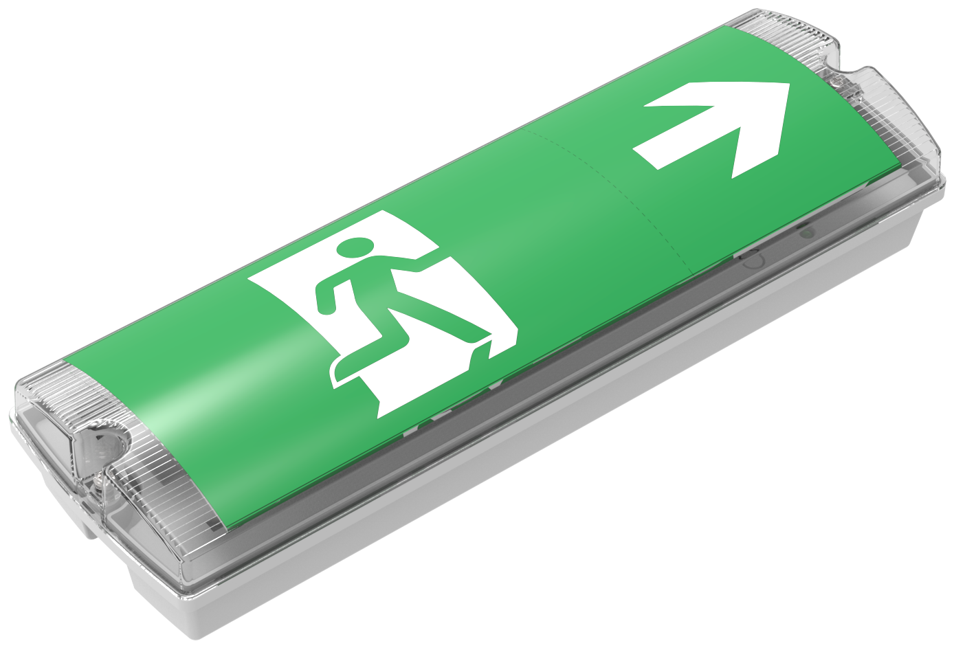 LED-Notleuchte 3W (Anbau) mit Autotest 3h- oder 8h-Notlicht – NEU – LiFePo4